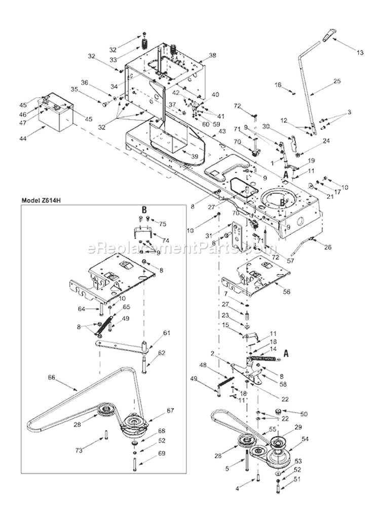 Page G Diagram and Parts List for 13AT614H401 2003 Yard Man Lawn Tractor